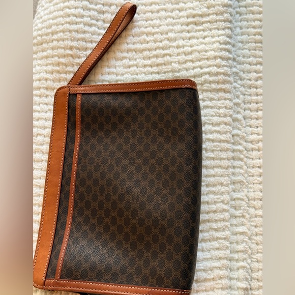 CELINE Vintage Macadam Clutch Bag – Authentic - Picture 8 of 11